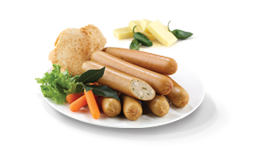 Jumbo Frank Sausage (with jalapeño peppers & cheese)