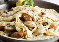 Haray Bharay Nuggets with Creamy Pasta