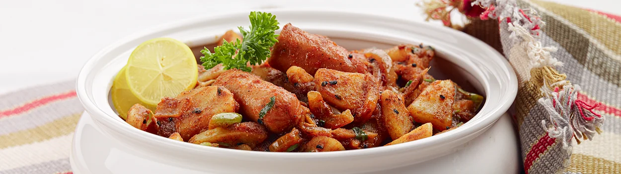 Breakfast Sausage Aloo Bhujia