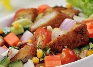 Honey Mustard Nuggets Salad