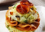 Pepperoni Vegetable Cupcake