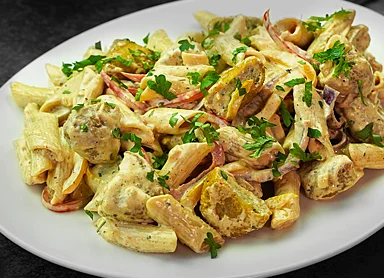 Cajun Pasta with Nuggets