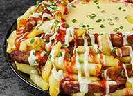 Chapli Kabab Lava Fries