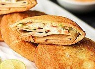 Mortadella Stuffed Bread Patties