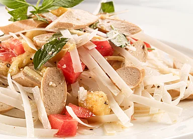 Breakfast Sausage Soba Salad