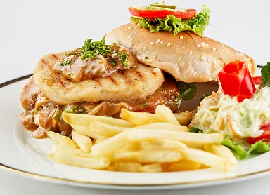 Chicken Mushroom Burger