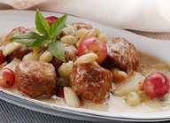 Kofta with Glazed Fruits