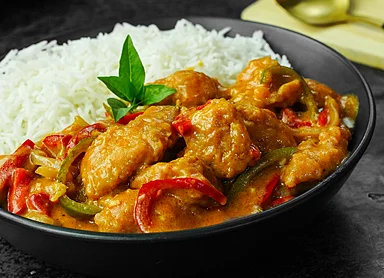 Chicken Panang Curry with Rice