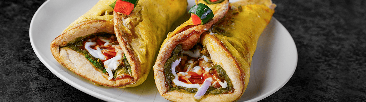 Shami Kabab Naan Roll