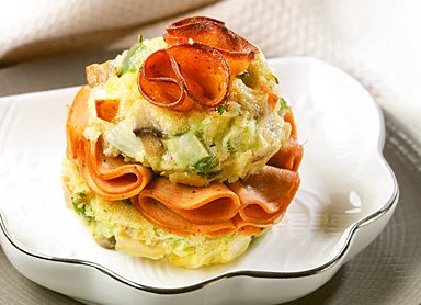 Pepperoni Vegetable Cupcake