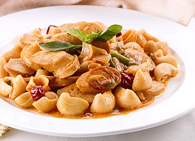 Pan Fried Jumbo Frank Pasta