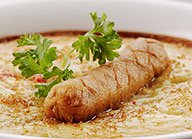 Breakfast Sausage Creme Brulee