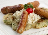 Breakfast Sausage with Scrambled Eggs