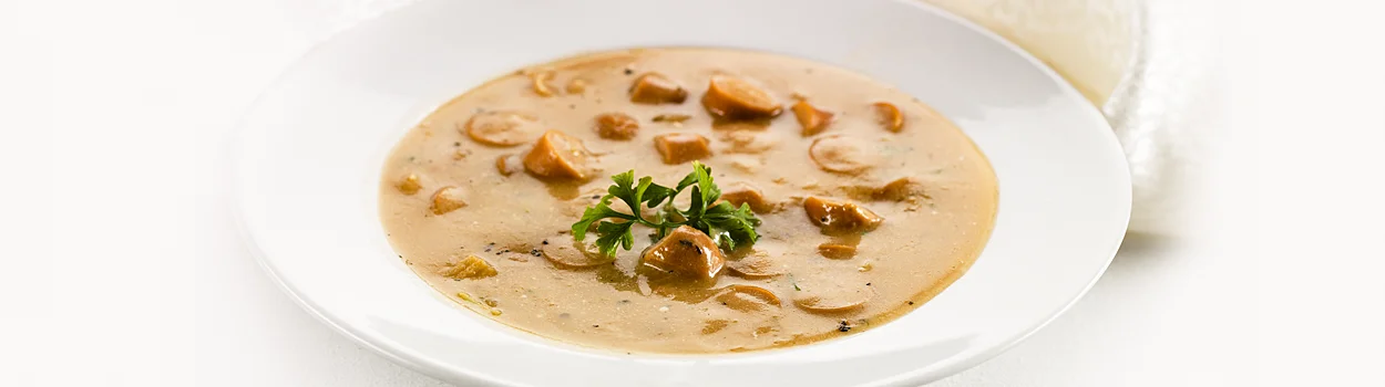 Frankfurter Chick Peas and Avocado Soup