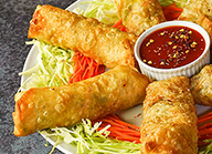 Cheesy Seekh Kabab Spring Roll