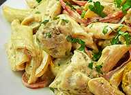 Cajun Pasta with Nuggets