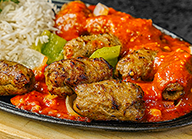 Kabab Sizzler with Mexican Sauce